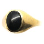 9ct gold signet ring, size M, 1.6g. P&P Group 1 (£14+VAT for the first lot and £1+VAT for subsequent