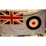 WWII Large R.A.F Manston Station Flag Dated 1943. This is the individually sewn panel type. P&P