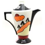 Lorna Bailey coffee pot in the Somerville pattern, H: 28 cm. P&P Group 3 (£25+VAT for the first
