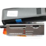 Cased Diamond Selector II diamond tester with new battery. P&P Group 1 (£14+VAT for the first lot
