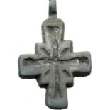 Crusades - Bronze Cruciform Talisman used by Pilgrims. P&P Group 1 (£14+VAT for the first lot and £