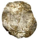 Undated - Silver Hammered Half Penny of Elizabeth Tudor. P&P Group 1 (£14+VAT for the first lot