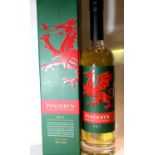 Boxed bottle of Penderyn Welsh whisky. P&P Group 3 (£25+VAT for the first lot and £5+VAT for