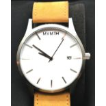Gents MVMT calendar wristwatch, new and boxed. P&P Group 2 (£18+VAT for the first lot and £3+VAT for