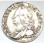 1758 - Silver Sixpence of King George II. P&P Group 1 (£14+VAT for the first lot and £1+VAT for