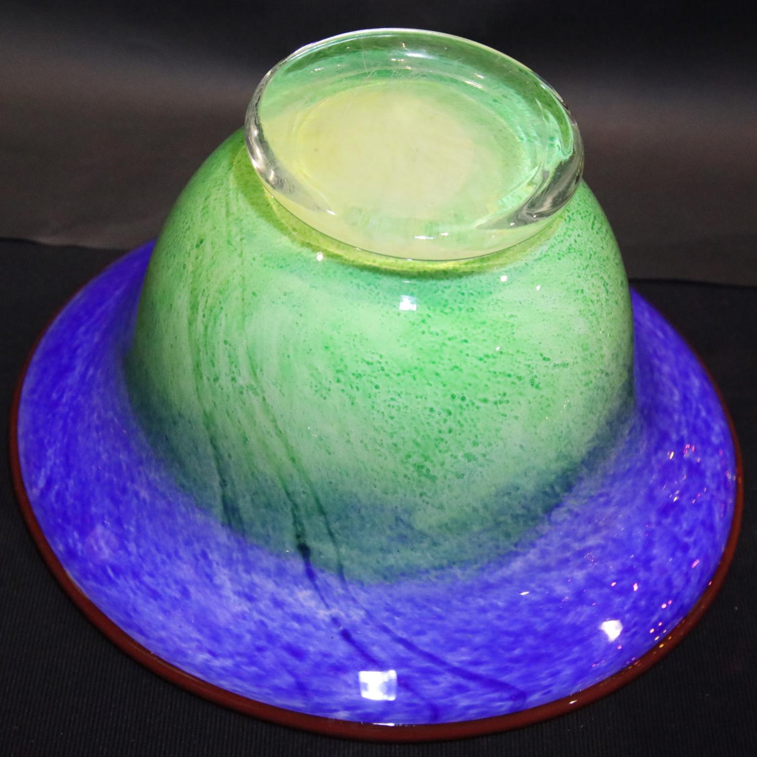 Five pieces of Murano art glass and a further glass bowl. Not available for in-house P&P, contact - Image 3 of 6