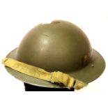 WWII British B.E.F Helmet-Argyll & Sutherland Regiment. P&P Group 2 (£18+VAT for the first lot