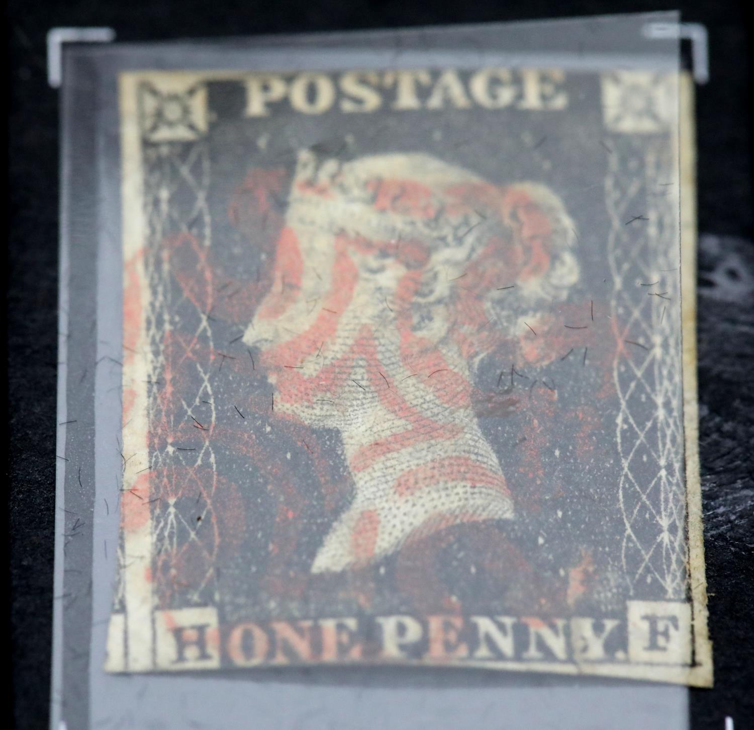 The Worlds First Blackened Penny Black Coin in Gold, (1/25 oz), with Worlds First Postage Stamp, the - Image 2 of 3