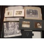 Scrapbook album c.1940-50 and three vintage photograph albums from the same period. P&P Group 2 (£