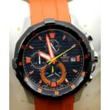 Gents Casio Edifice chronograph wristwatch. P&P Group 1 (£14+VAT for the first lot and £1+VAT for