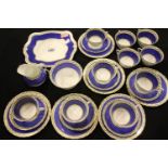 Tuscan china tea set to include six trios. Not available for in-house P&P, contact Paul O'Hea at