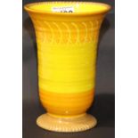 Shelley large Harmony trumpet vase, H: 21 cm. P&P Group 3 (£25+VAT for the first lot and £5+VAT