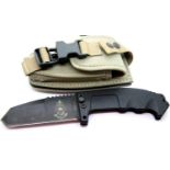 Extrema folding knife in canvas sheath. P&P Group 2 (£18+VAT for the first lot and £3+VAT for