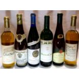Six bottles of mixed white wine, Not available for in-house P&P, contact Paul O'Hea at Mailboxes