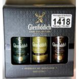 Boxed Glenfiddich single cask collection miniatures. P&P Group 2 (£18+VAT for the first lot and £3+