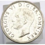 1937 - Silver Half Crown of King George V. P&P Group 1 (£14+VAT for the first lot and £1+VAT for