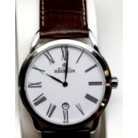 Gents Michel Herbelin calendar wristwatch. P&P Group 1 (£14+VAT for the first lot and £1+VAT for