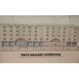 Poster for the Tate Gallery Liverpool 1988, 80 x 55 cm. Not available for in-house P&P, contact Paul