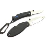 Two new old stock Buck folding knives. (blade lenths 5 & 7 cm) P&P Group 2 (£18+VAT for the first