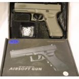 Pair of new old stock G.13 boxed airsoft 6mm BB guns. P&P Group 2 (£18+VAT for the first lot and £