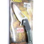 Lansky Responder X9 quick action knife, blade L: 11 cm. P&P Group 2 (£18+VAT for the first lot