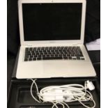 Boxed Apple Macbook Air with charger, requires attention. P&P Group 3 (£25+VAT for the first lot and