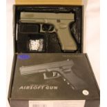 Pair of WTL new old stock model boxed V20 airsoft 6mm BB guns. P&P Group 2 (£18+VAT for the first