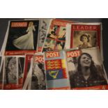 Approximately forty copies of Picture Post and others (1940's magazines). P&P Group 2 (£18+VAT for