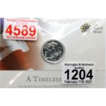 2013 silver £20 coin brilliant uncirculated in Royal Mint packaging. P&P Group 1 (£14+VAT for the