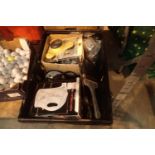 Quantity of small electrical accessories, paper scorer, electric kettle etc. Not available for in-