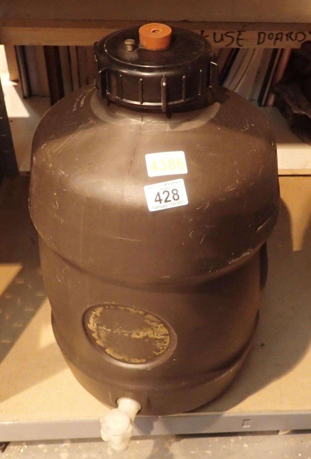 Boots two gallon pressure barrel. Not available for in-house P&P, contact Paul O'Hea at Mailboxes on