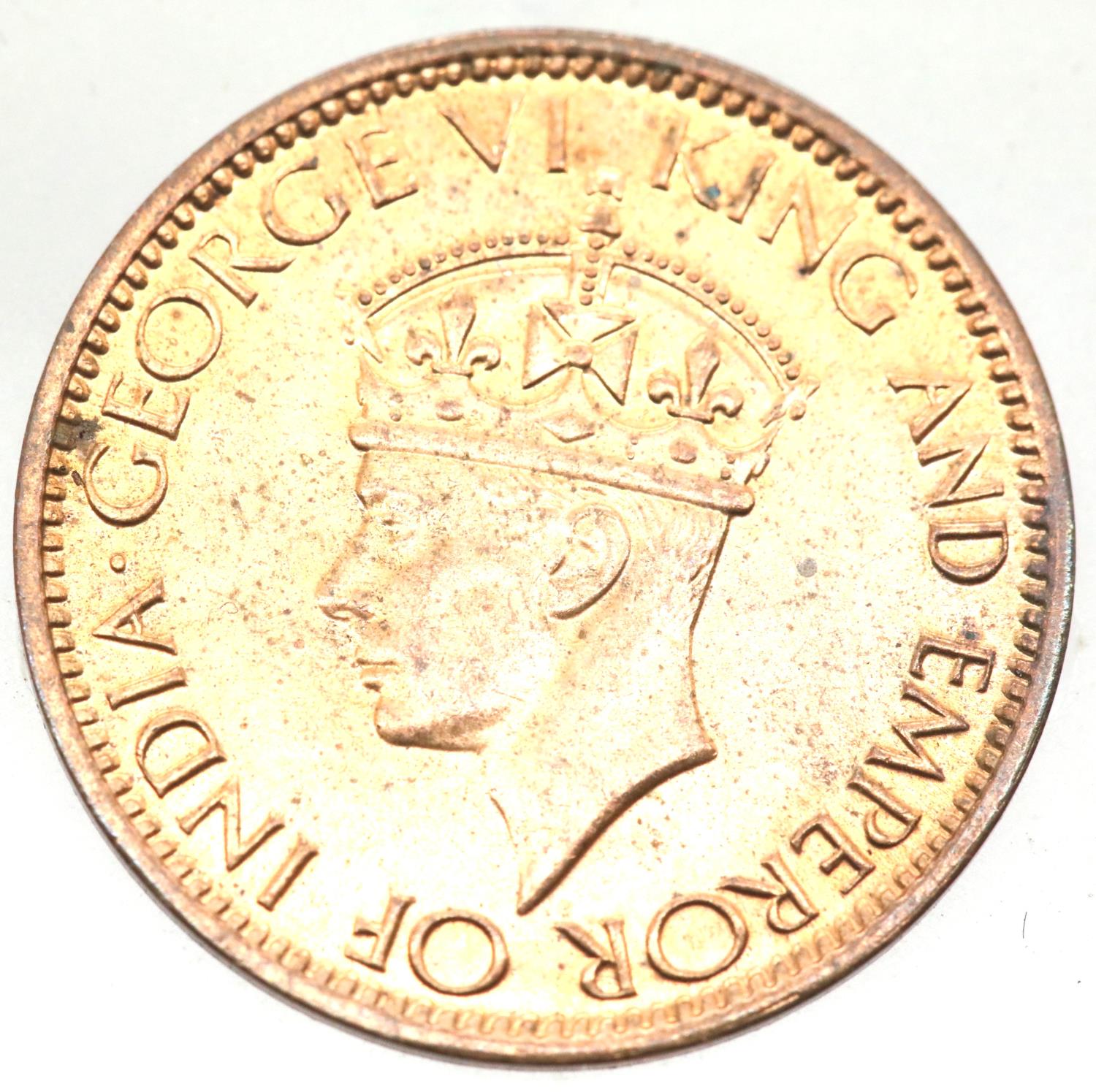 1945 - Ceylon - Uncirculated one Cent piece. P&P Group 1 (£14+VAT for the first lot and £1+VAT for