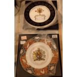 Aynsley and Royal Worcester Queen Elizabeth II Golden Jubilee and Coronation plates, both limited