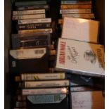 Box of vintage music cassettes including Elaine Paige Stages. P&P Group 2 (£18+VAT for the first lot