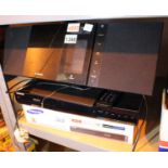 Sandstrom micro Hi-Fi system, Samsung DVD player and a Samsung Blu Ray player. Not available for