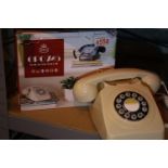 Ivory GPO746 Retro push button telephone replica of the 1970s GPO746 classic, compatible with modern