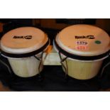 Pair of Rock Jam bongo drums with case. Not available for in-house P&P, contact Paul O'Hea at