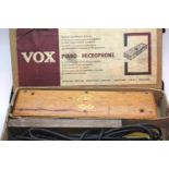 Boxed Vox piano microphone. P&P Group 3 (£25+VAT for the first lot and £5+VAT for subsequent lots)