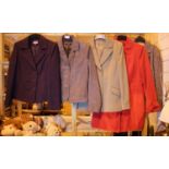 Five ladies cleaned jackets including a leather jacket. Not available for in-house P&P, contact Paul