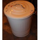 Medium sized tin storage box in the form of a dustbin. Not available for in-house P&P, contact