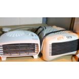 Two electric fan heaters. P&P Group 2 (£18+VAT for the first lot and £3+VAT for subsequent lots)