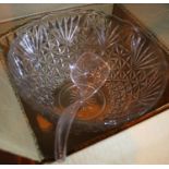 Large boxed punch bowl, glasses etc. Not available for in-house P&P, contact Paul O'Hea at Mailboxes