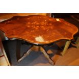 Sorrento style type coffee table with inlaid top, L: 100 cm. Not available for in-house P&P, contact