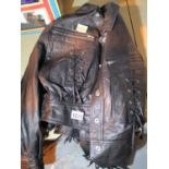 Milan leather jacket, size 12. P&P Group 2 (£18+VAT for the first lot and £3+VAT for subsequent