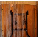 Metal chain door curtain, 200 x 90 cm. Not available for in-house P&P, contact Paul O'Hea at