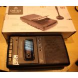 GPO CRS132 USB Cassette Player/Recorder with internal & external microphone (included); & USB port