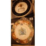 Aynsley and Royal Worcester Queen Elizabeth II Golden Jubilee and Coronation plates, both limited