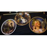 Three limited edition Norman Rockwell cabinet plates. P&P Group 3 (£25+VAT for the first lot and £