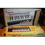 Bontemp battery organ and Casio tone bank keyboard. P&P Group 2 (£18+VAT for the first lot and £3+