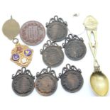 Collection of bronze National Rifle Association shooting medals etc. P&P Group 1 (£14+VAT for the